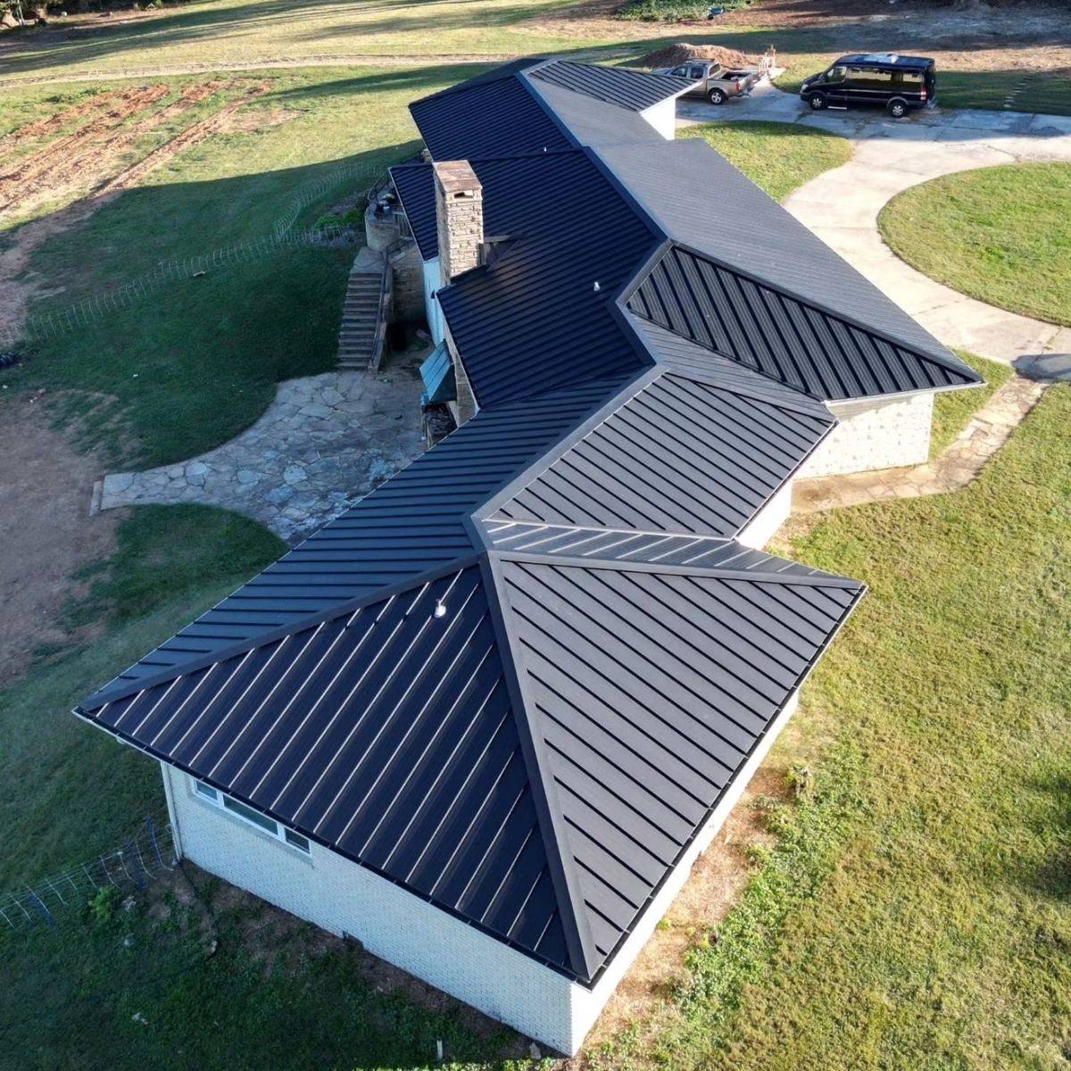 Standing-seam metal roof replacement